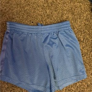 Blue athletic shorts
